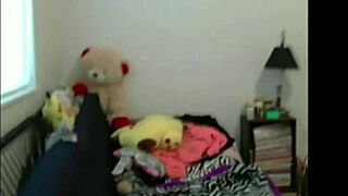 Cute Teen's Small Tits Tease Webcam Masturbation