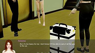 arizona unbridled part 4 redhead shaves her big tits pussy for usa playtime