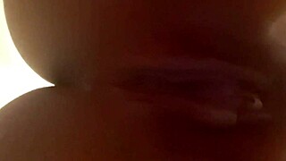 My juicy pussy squirts real from dp plug and fingering closeup