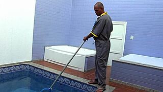 horny shemale geovanna portylla barebacks pool boy ass hard