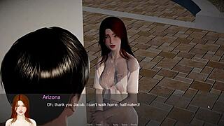 arizona unbridled part 4 redhead shaves her big tits pussy for usa playtime