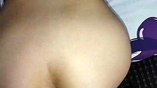 My lover pins me down in the motel for intense cowgirl riding and doggystyle creampie