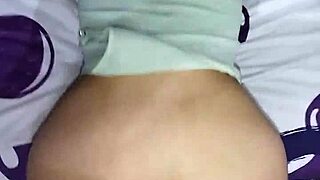 My lover pins me down in the motel for intense cowgirl riding and doggystyle creampie