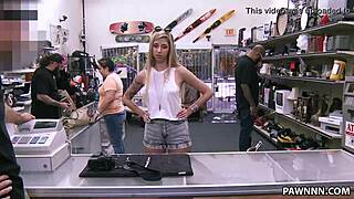 wanna see gorgeous blonde get fucked at pawn shop?