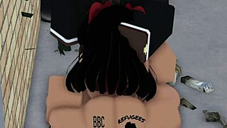 Rice Bunny's Alleyway BBC Pounding with Monster Black Cock Deep Inside