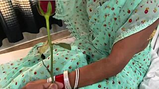 Indian desi girlfriend bends over for boyfriend's big cock homemade fuck