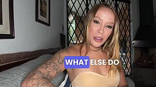 Petite 18yo blonde Latina's brain-melting deepthroat rimjob in amateur POV!