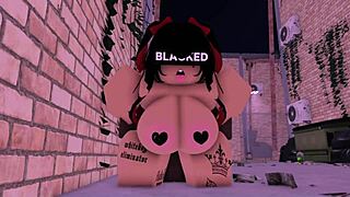 Rice Bunny's Alleyway BBC Pounding with Monster Black Cock Deep Inside
