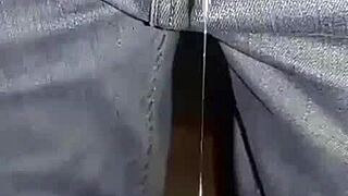 Drunk Diaper Delight! Wet Pants And Endless Squirting Strokes!