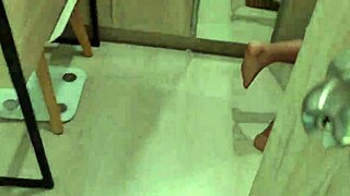 Monster Cock Fills Sexy Latina Maid's Ass and Pussy in Naked Cleaning Roleplay