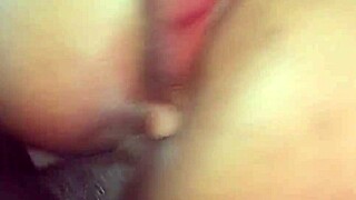 Curious African wet pussy stretched wide by massive BBC intruder