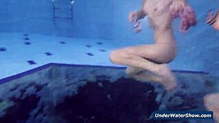 hey girls, wanna strip bikinis and get naked in the pool together?