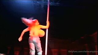 BUSTIEST STRIPPER Ever RIPS Clothes HUGE TITS!