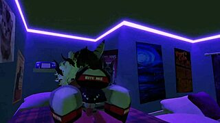 demon pounds shark girl in frantic roblox quickie sex