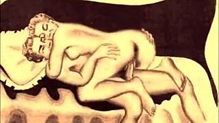 vintage erotic art features retro nude poses and antique erotica