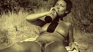 Vintage hairy pussies in retro group romps