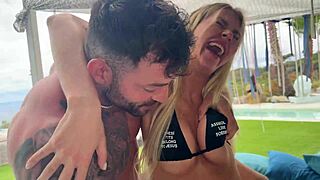 Zlata shine's tight ass gaped hard with creampie from muscular stud's monster cock