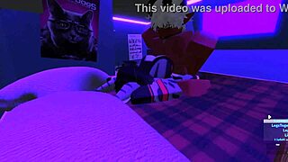 demon pounds shark girl in frantic roblox quickie sex