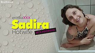 Sadira hotwife gets soaking wet in full eroticaxxx scene teasing curves