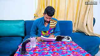 hey the owner finally fucks his sexy maid alone at home hindi moans