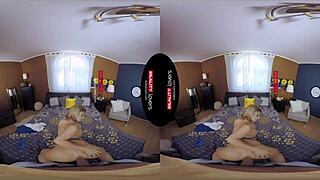 i'll fix that tight blonde pussy bent over doggystyle with footjob and scissoring reality action