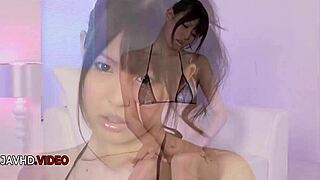 nozomi koizumi kneels eagerly delivering deep blowjob ending in thick facial cumshot