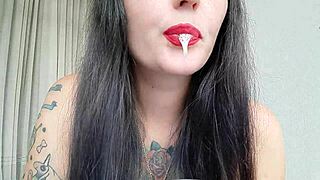 Spit and spit for you dirty boy by dominatrix nika