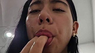 Stepsister gets super horny on walk so I fuck her juicy pussy hard!