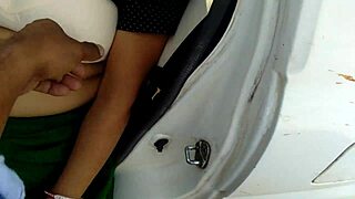 stepmom shared car on highway with stranger for outdoor desi milf sex