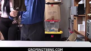 Groping Amilia Onyx's Tight Ass Hidden in Leggings Shop