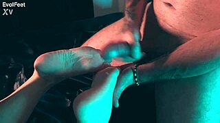 oh man this dirty old guy pounds my tight 18+ feet and pussy