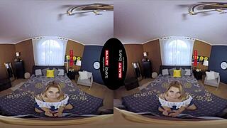 i'll fix that tight blonde pussy bent over doggystyle with footjob and scissoring reality action