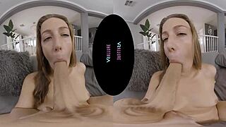 vrallure febby twigs blonde small tits solo pov masturbation buttplug toys trimmed pussy voyeur allure reality