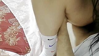 arab husband films curvy hot wife taking huge cock deep creampie