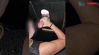 A Moema Swallows Cum at Swingers House Cuckold Husband Kisses Blonde Cougar Lingerie