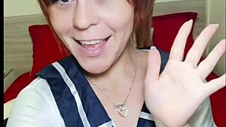 innocent redhead brazilian dances sexy, panties tease big ass fetish