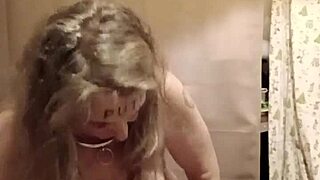 yo check this milf slave stripping and teasing before her master rips her clothes off