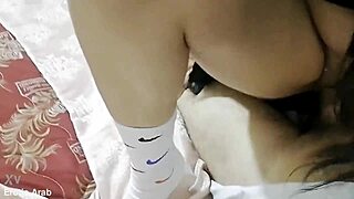 arab husband films curvy hot wife taking huge cock deep creampie