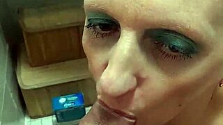 Craving Sandra's sloppy German MILF suck?