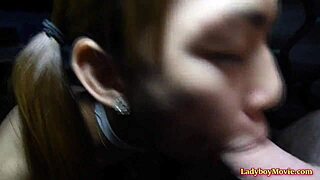 whoa ladyboy fujiko jerks off her cock then gets bareback anal fucked pov 😍🍑💦