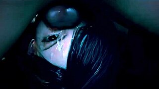 brunette big tits babe swallows monster cock cumshot loads