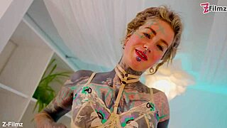 bbc dominates pierced goth babe's tight ass with balls deep pounding and messy atm facial