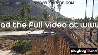 sophia rose strips outdoors revealing pierced nipples petite pussy