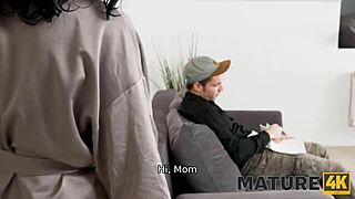 Chubby mature mil begs stepson to slam her wet pussy doggystyle