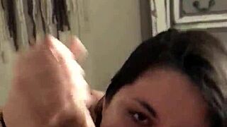 Ebony slut craves big black cock facial cumshot