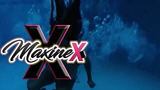 imagine maxine x squirting wildly as dildo plunges deep in her wet pussy