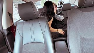 Latina with great ass rides best friend's boyfriend hard in his car