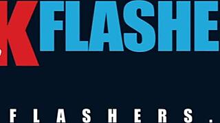 Chubby British Milf Casey Fingers Her Flashing Snatch Outdoor with Dildo Tease