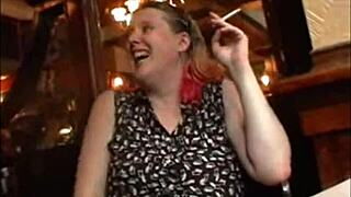 Chubby British Milf Casey Fingers Her Flashing Snatch Outdoor with Dildo Tease