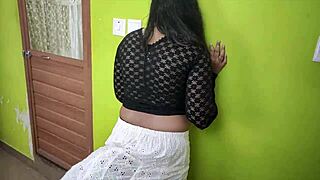 Horny Indian College Girl Fucks Boyfriend's Monster Cock In Bedroom